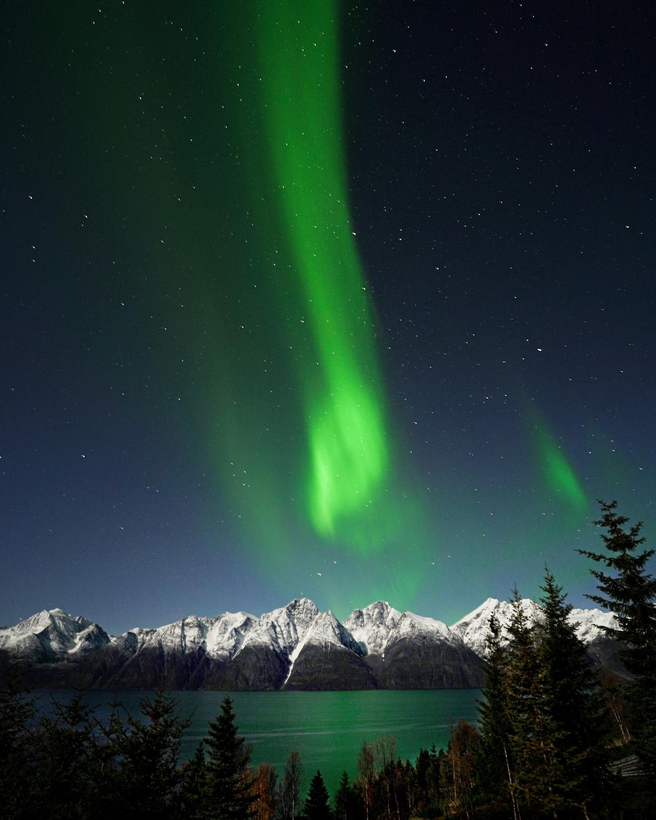 A night time landscape portrait