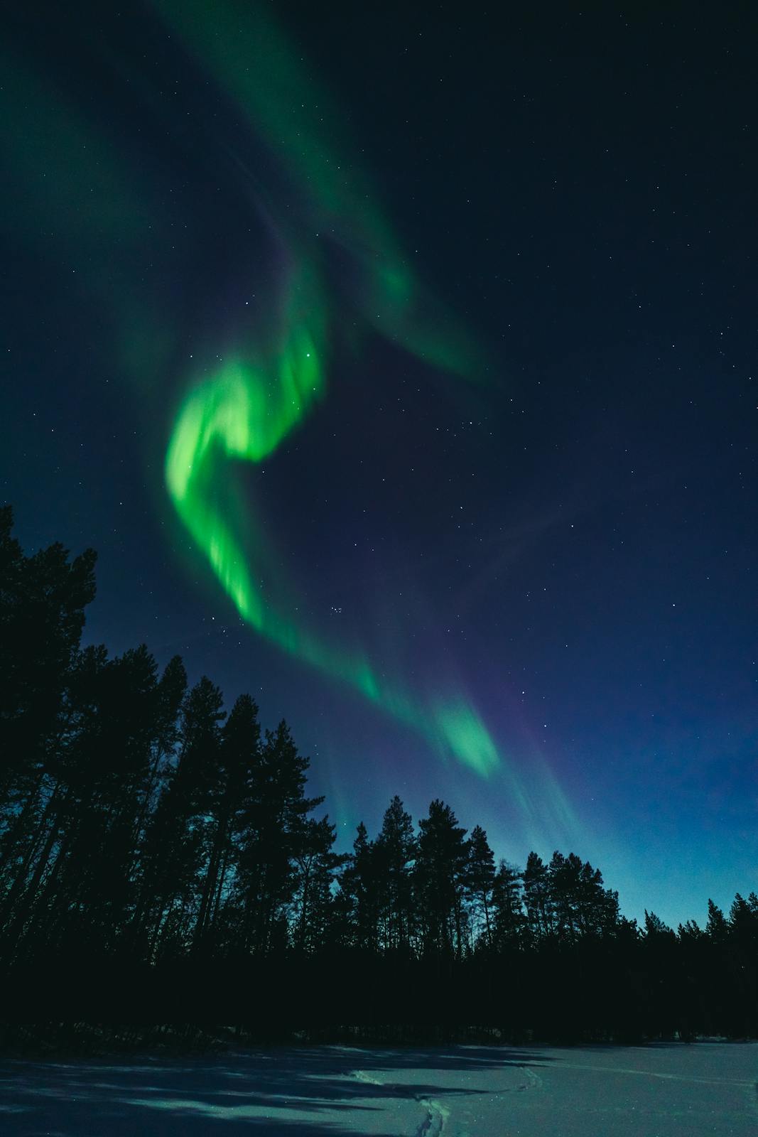 A night time landscape portrait